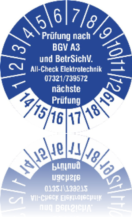 All-Check Elektrotechnik – Prüfsiegel